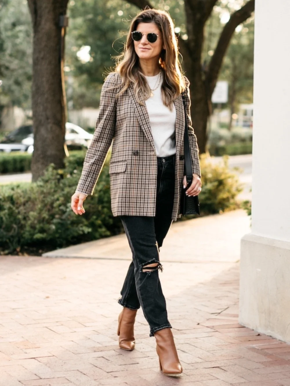Madewell Dorset Blazer Coster Plaid Small
